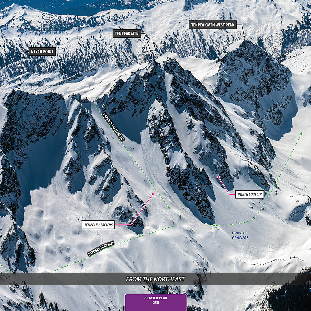 Washington Volcanoes Ski Atlas - wholesale