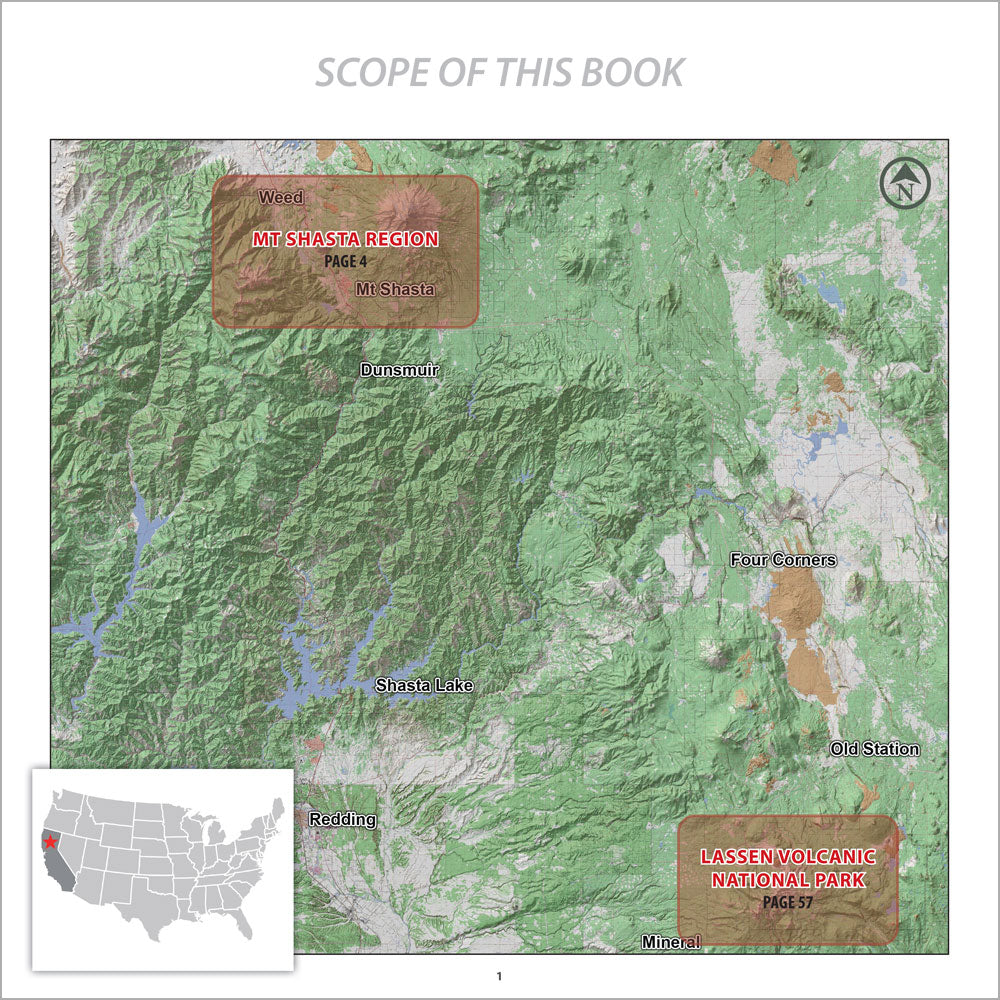 Lassen & Shasta California Ski Atlas - Wholesale