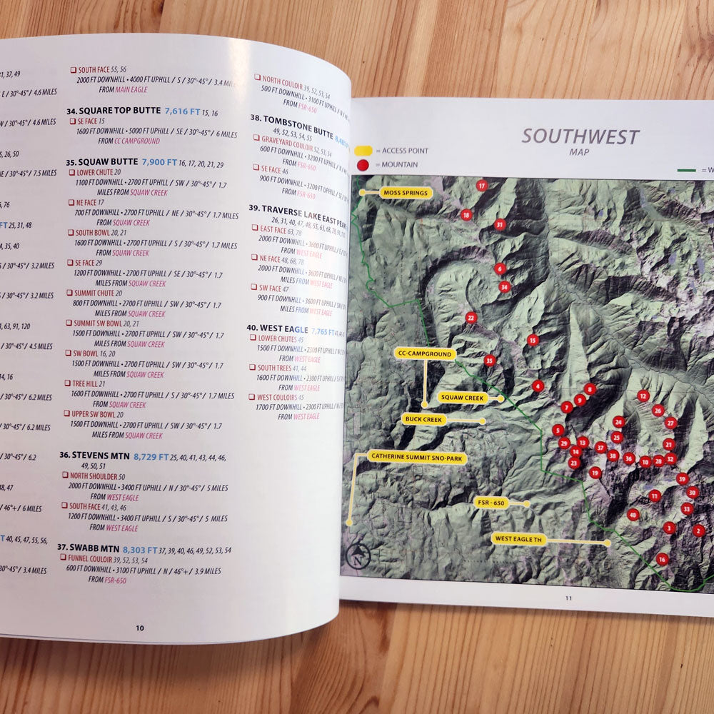 Southern Wallowa Ski Atlas - Wholesale